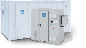 Imagem de reprensentativas de baterias de grande porte.